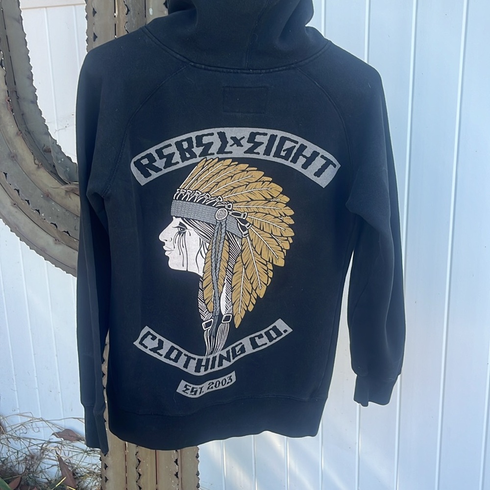 Rebel x Eight Native Tribal Hoodie-Deadstock